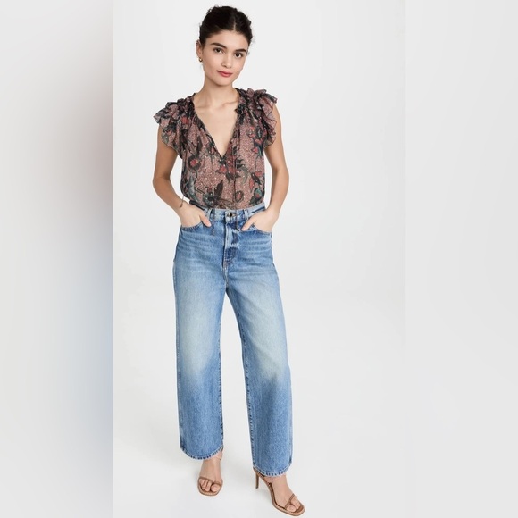 Ulla Johnson Marilyn Top Coral Floral - Picture 11 of 11